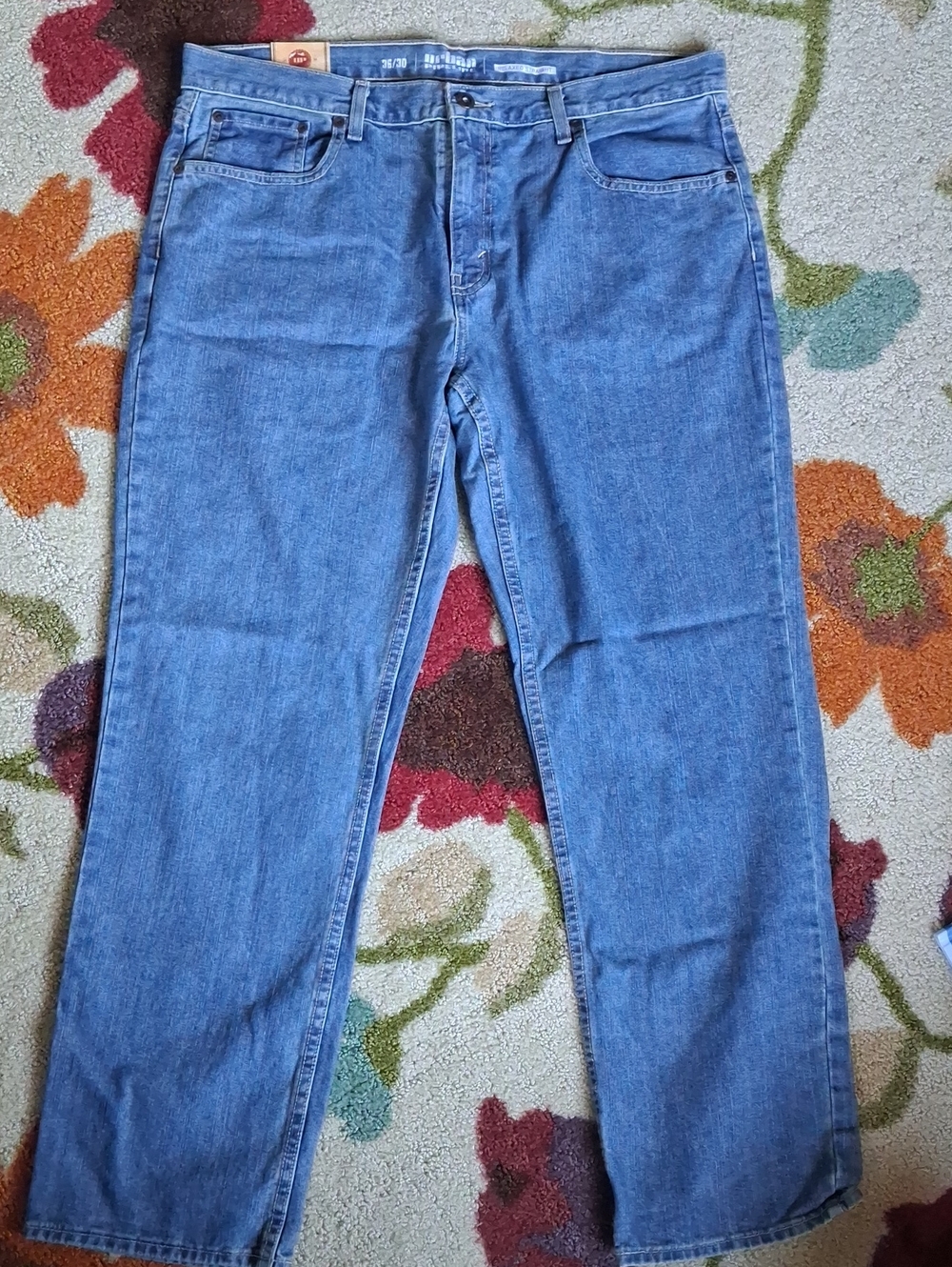 urban pipeline Men's Relaxed Straight Light Blue Jeans